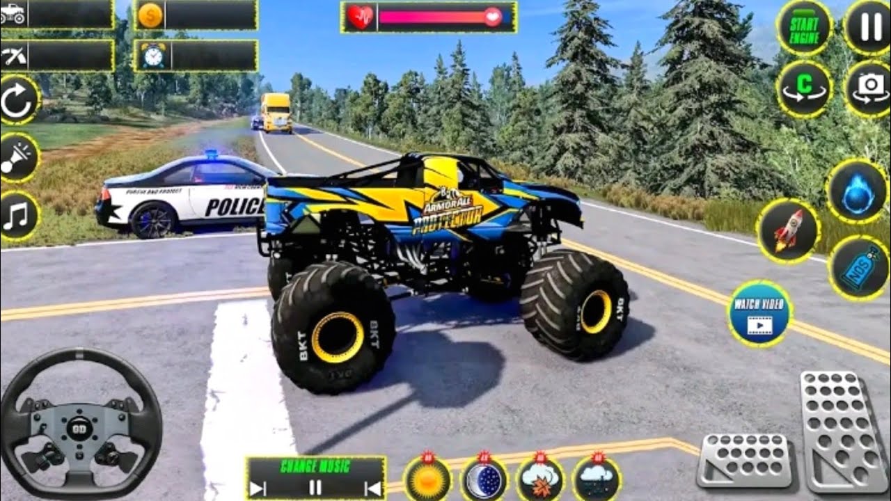 Monster Truck stand game | GTA 5 Mega Ramp Video - Monster Trucks 2025 | [level 1-5] Atikur molla 