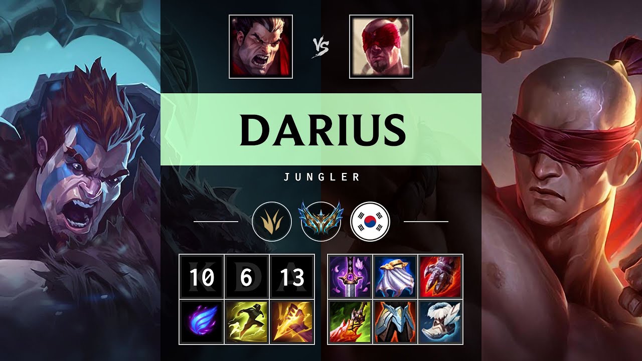 Darius Jungle vs Lee Sin - KR Challenger Patch 25.20