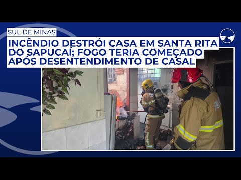 Homem é preso por atear fogo na própria casa após discussão com a esposa