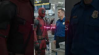 Airport Security Was NOT Ready For This 💀 #shorts #deadpool #funny #comedy #airport #superhero