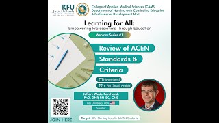 Review of ACEN Standards & Criteria