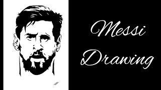 Lionel Messi Drawingmessi Stencil Art