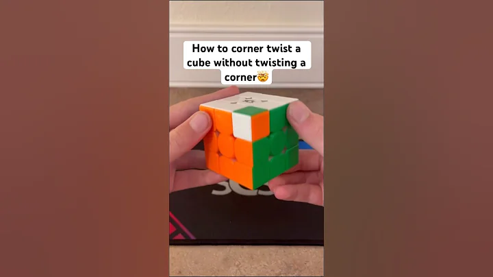 How to solve a corner twist a cube without twisting a corner🤯