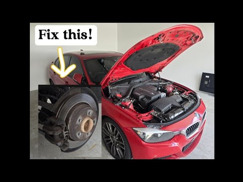 How to Replace BMW 328i Rear Brakes. (No Bs) - YouTube