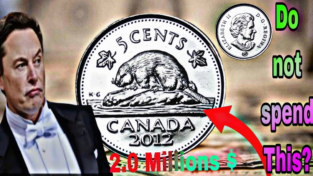 5 cent coin of Canada 2012 ELIZABETH II D.G. REGINA,"