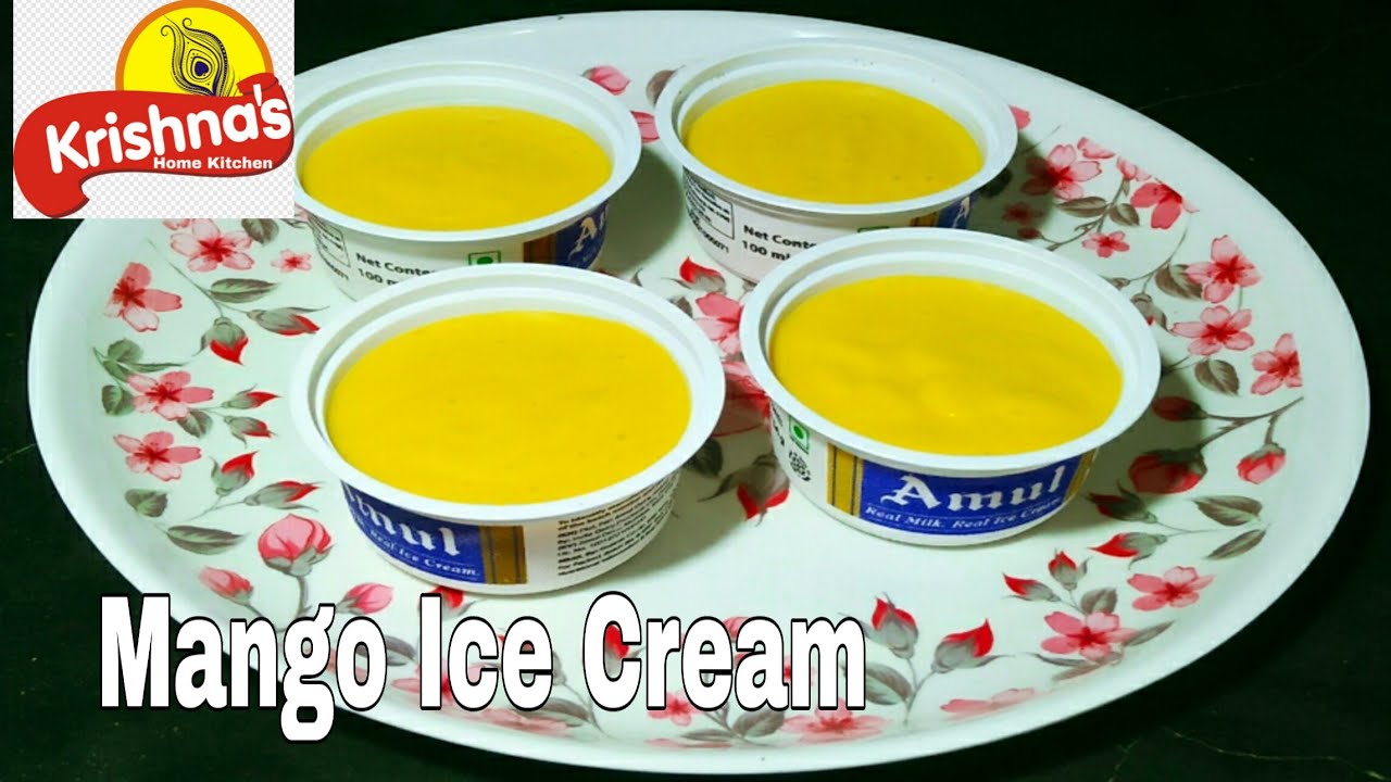 Mango Ice cream Perfect Recipe In BanglaEasy Lockdown YouTube Recipe