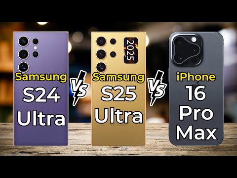 iPhone 16 Pro Max vs Samsung S25 Ultra vs Samsung S24 Ultra 🔥 Full Specs Comparison