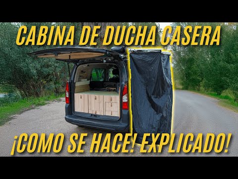 Como Hacer una TIENDA DE DUCHA LATERAL para tu FURGO CAMPER!