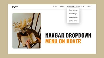 Responsive Navigation Bar With Submenu Dropdown In Hover | Bootstrap Navbar Menu on Hover