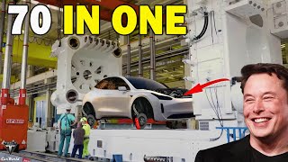 Elon Musk Reveals Overwhelming Parameters Giga Press 16,000T! Analysis Model Y and Model 2 Chassis!