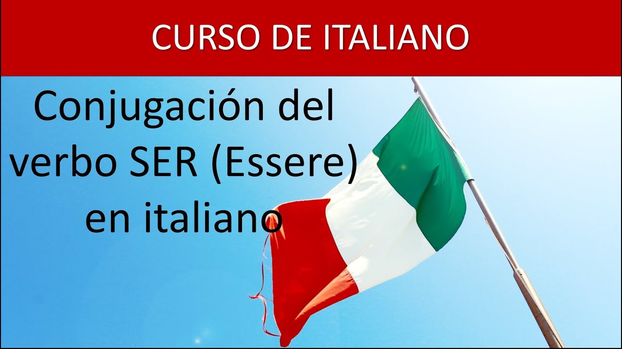 Verbo ser en italiano conjugacion - YouTube