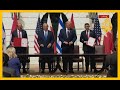 شاهد لحظة التوقيع على اتفاقيتي التطبيع بين الإمارات والبحرين مع إسرائيل في البيت الأبيض