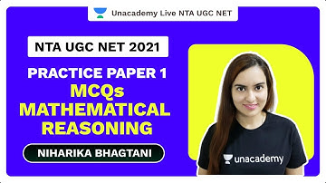 NTA UGC NET 2021 | Practice Paper 1 MCQs Mathematical Reasoning | Niharika Bhagtani