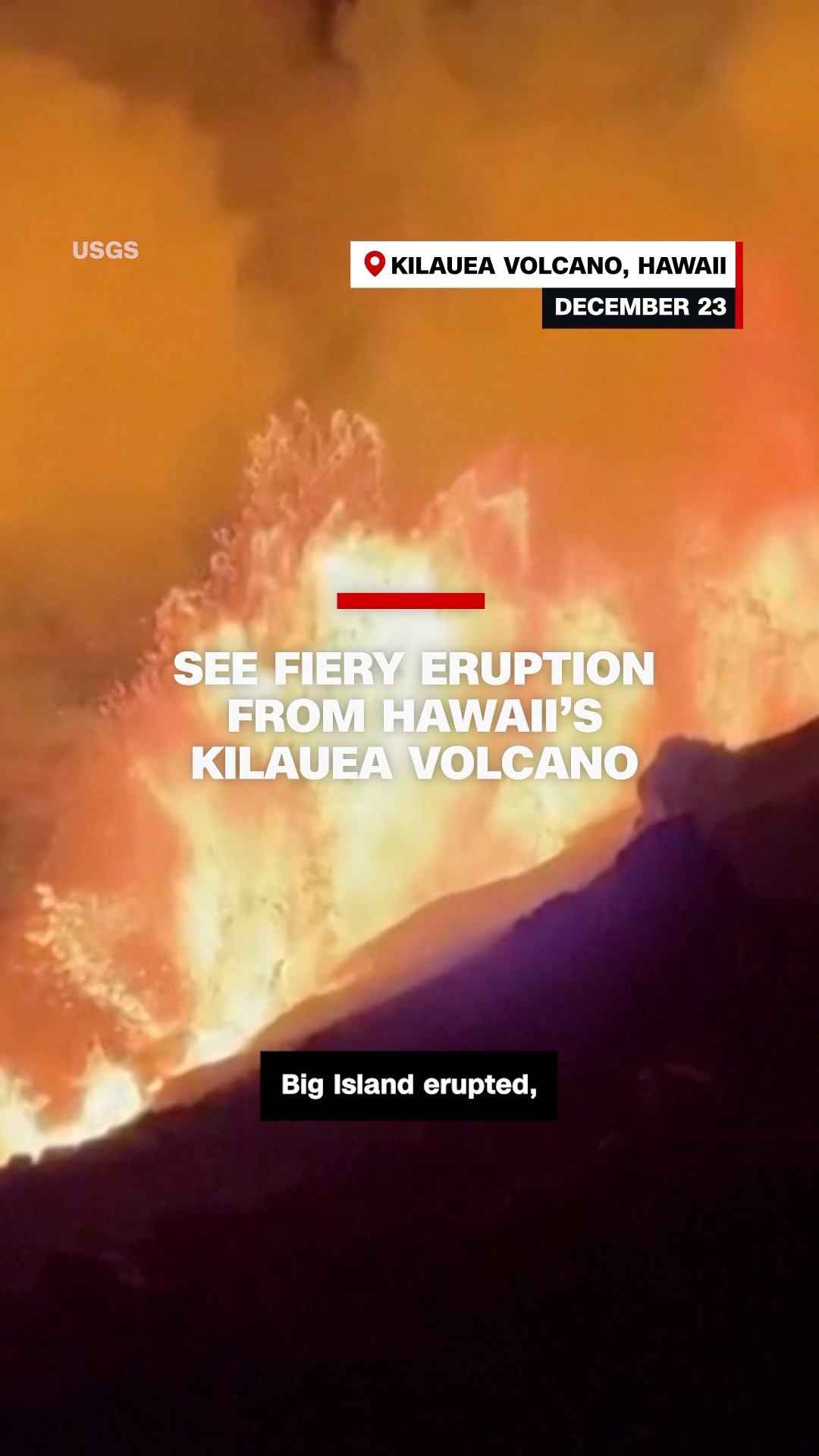 See fiery eruption from Hawaii’s Kilauea volcano