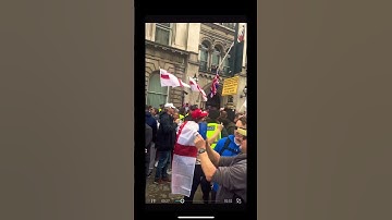 Say NO to Digital IDs! Police Line Breach & Epic Flag Protest [Real Footage]