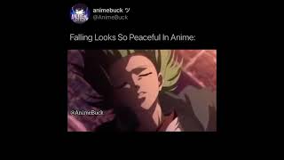 Falling Looks So Peaceful In Anime