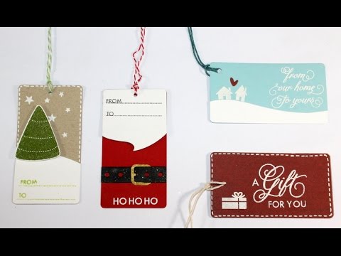 christmas gift tags - YouTube