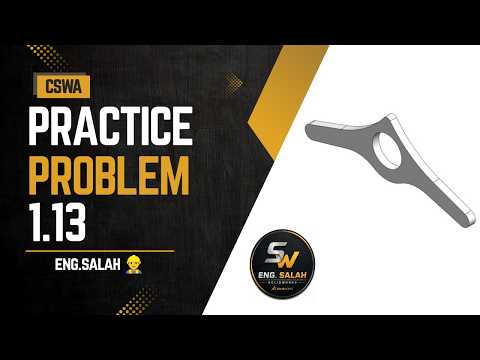 Capa de solidworks - CSWA Practice Problem 1.13