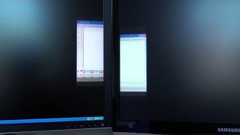 MONITOR INPUT LAG DEMO - Dell 2408wfp vs Samsung SM2493HM colour tests