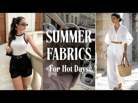 The Summer Fabrics That Look Elegant Even in Heat