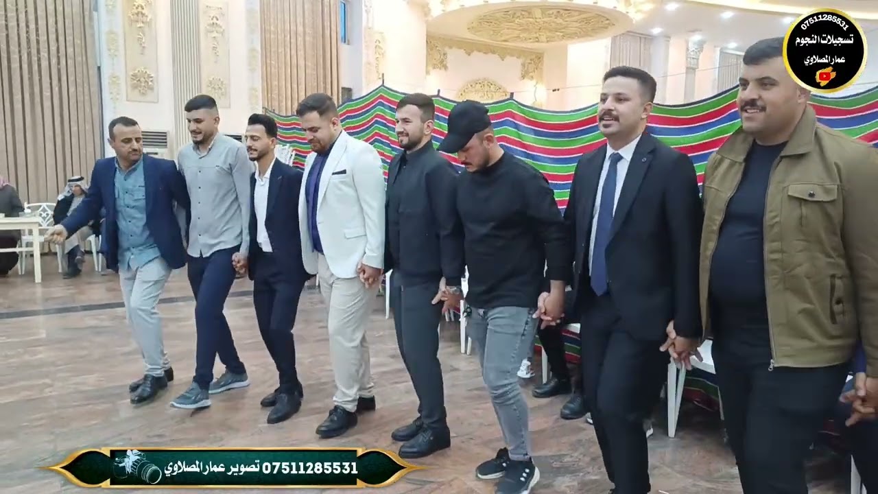 الفنان ياسر الخابوري دبكه زواج ذو الفقار الإغا المايسترو غازي السبعاوي عمار المصلاوي07511285531 