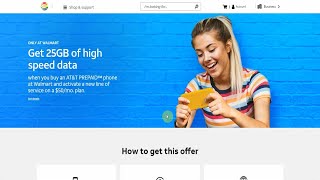 Get 25GB for $50 When Activating AT&T PREPAID Service at Walmart