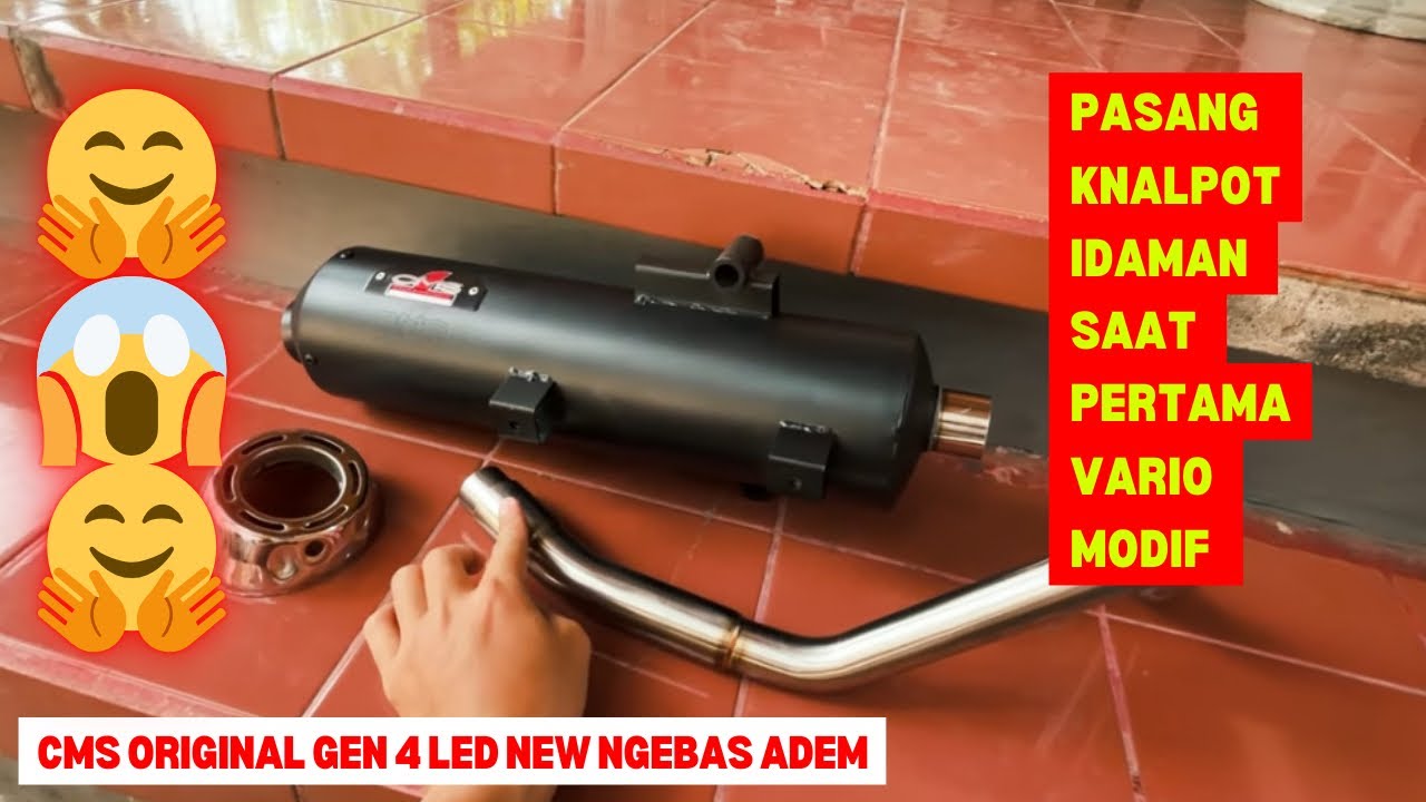 KNALPOT CMS ORIGINAL GEN 4 UNTUK VARIO 125 NEW PASANG DI LED OLD - #Review Eps 34