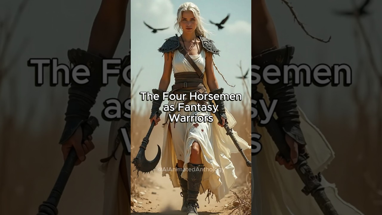 The Four Horsemen of the Apocalypse as Fantasy Warriors 