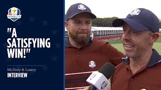 McIlroy & Lowry Interview | Saturday Four-Ball |2025 Ryder Cup Wealth