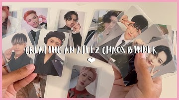 welcome to my chaos™️ binder ✮ misc. ateez binder set up !!