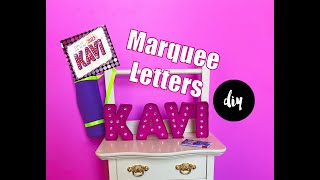 DIY Marquee Letters Inspired by American Girl of the Year 2023 Kavi Sharma!