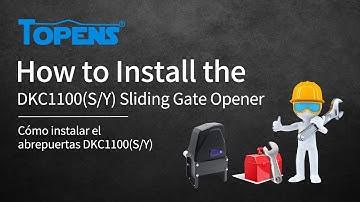 TOPENS DKC1100S Gate Opener Installation Video