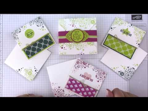 Doosje gemaakt met het Envelope  Punchboard van Stampin'Up!
