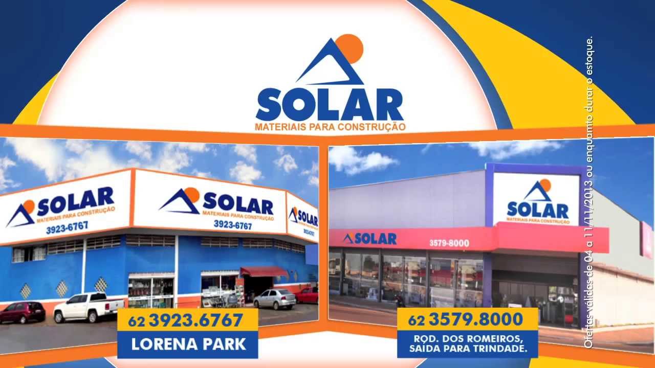 SOLAR MATERIAIS PARA CONSTRUÇÃO- MÊS DE NOVEMBRO - YouTube