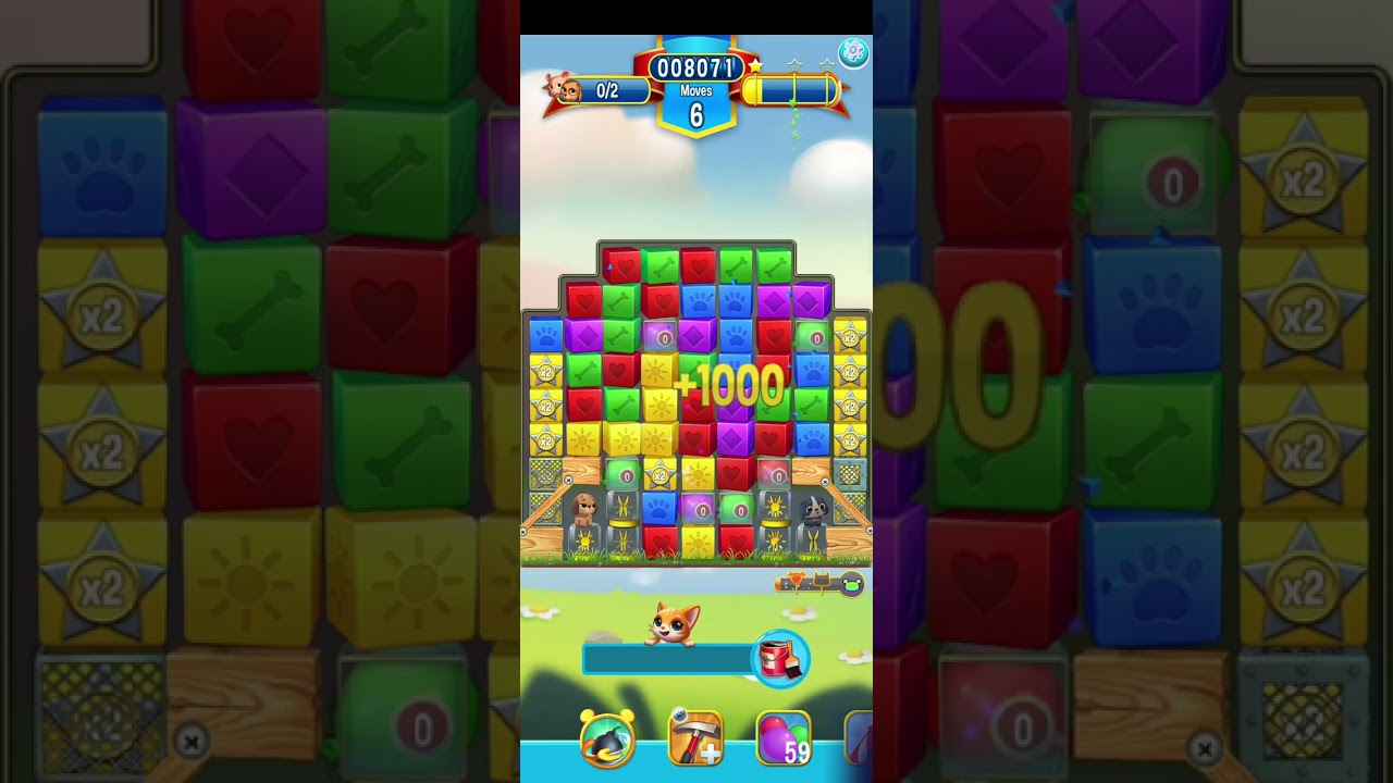 Pet Rescue Saga level 4924 one balloon  | PuzzledCubes.site