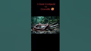 Nature shorts-Giant Centipede vs Crocodile🥵🤯 #shorts #trending #nature
