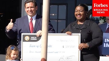 Florida Gov. Ron DeSantis Promotes Infrastructure Investments In Rural Communities