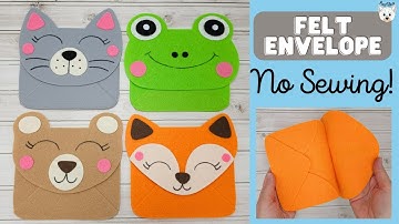 How to Make Felt Envelopes, No Sew Tutorial