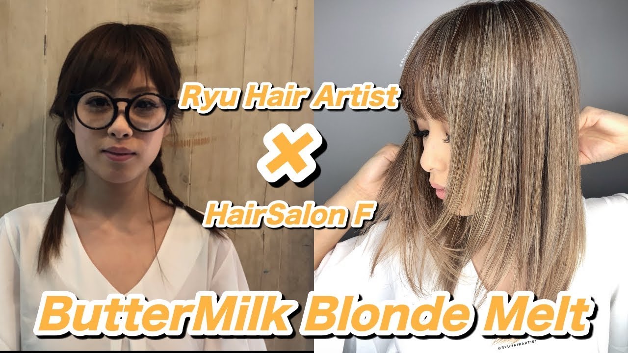 Butter Milk Blonde Melt スライシングハイライト ホワイトブリーチ Butter Milk Blonde Melt スライシングハイライト ホワイトブリーチ