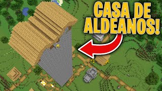 ENCONTRAMOS la CASA MAS ALTA DE LA ALDEA de MINECRAFT! 😂 ¿TESORO DE LOS ALDEANOS?