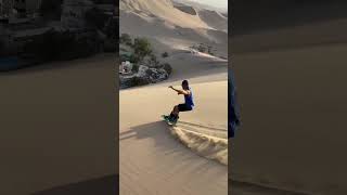Snowboard on sand