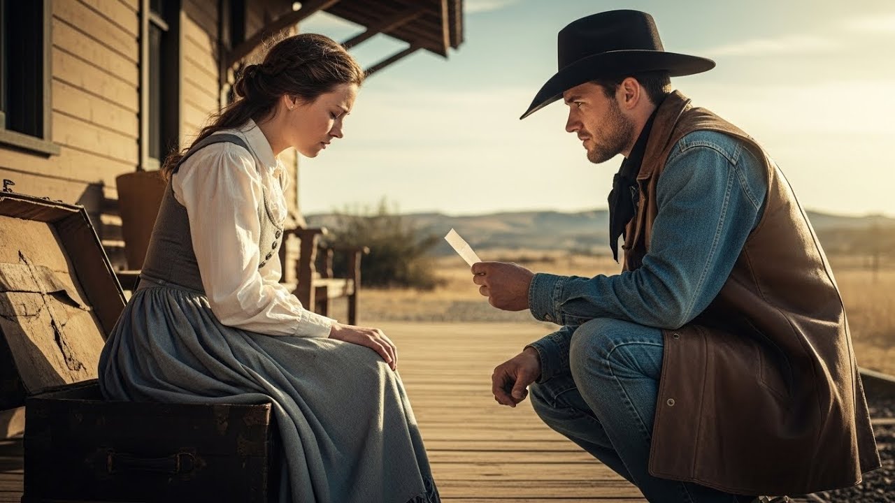 Returned at the Depot, the Bride Froze—Until a Cowboy Lifted Her Trunk and Said “Wife”