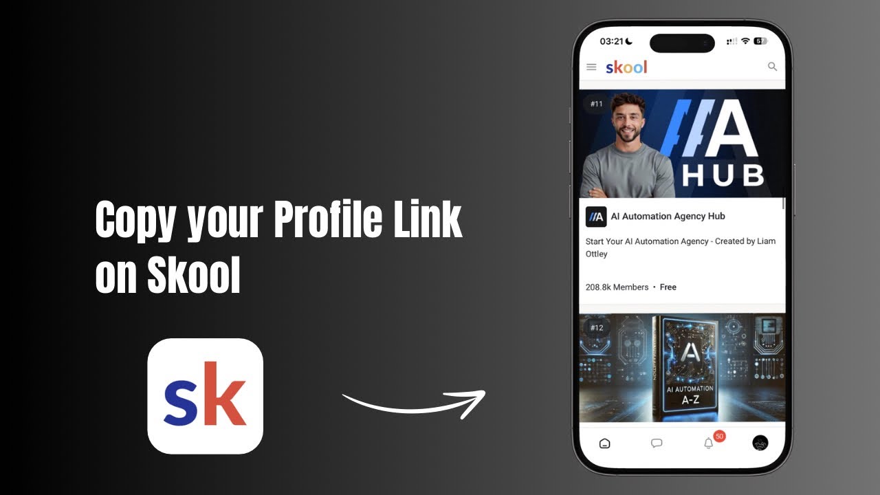 How to Copy Profile Link on Skool?
