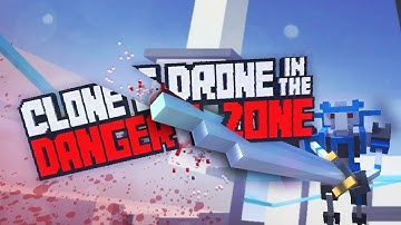 ESCAPING!! - Clone Drone in The Danger Zone! - (Game / Gameplay)