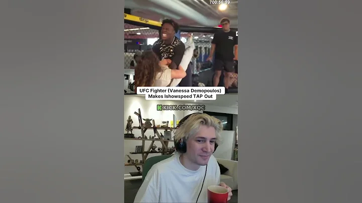 UFC Fighter Makes Ishowspeed TAP Out #ufc #sports #ishowspeed #xqc #streamer