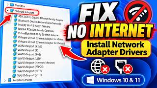 Fix No Internet: Install Network Adapter Drivers on Windows 10 & 11
