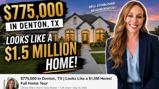 🏡 $775,000 Denton, TX Home That Looks Like a $1.5 MILLION Home! | Luxury Home Tour
