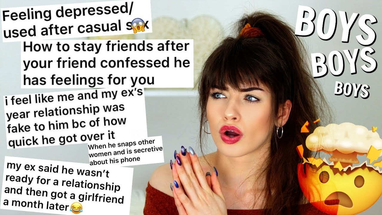 BOY TALK! feeling used, break ups, long distance, being secretive & staying friends? | Jessie B