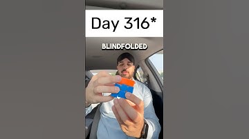 Day 316 of solving the Rubik’s cube blindfolded every single day until I break the National Record.