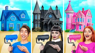 One Colored House Challenge | Funny Challenges by Jelly DO